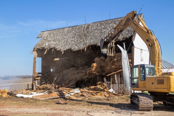Barn Demolition in West Lafayette