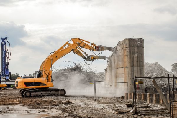 Silo Demolition in West Lafayette
