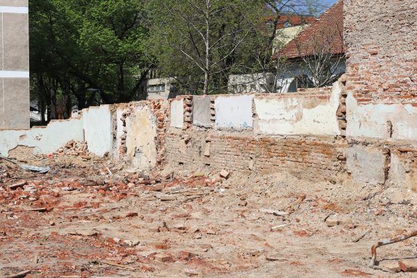 Brick Wall Demolition in West Lafayette