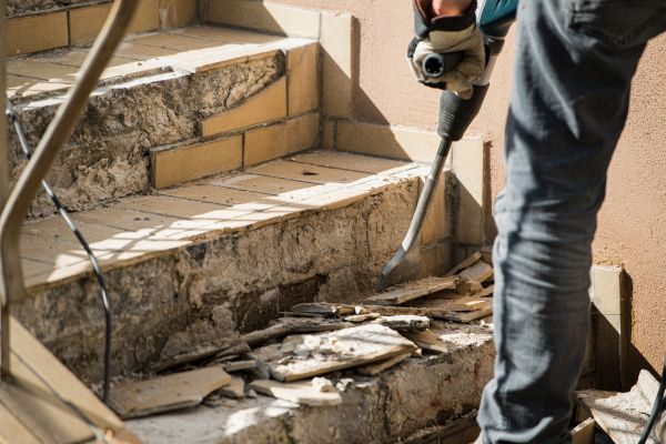 Concrete Stair Demolition in West Lafayette
